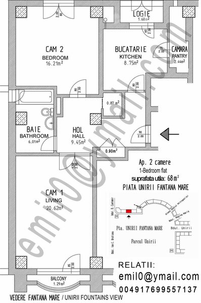 Piata Unirii Fantani, Fantana Mare, Ultracentral